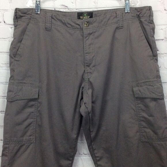 Red Head Flannel Lined Cargo Pants Men 44x30 Gray Straight Leg Outdoor Workwear - Picture 5 of 11